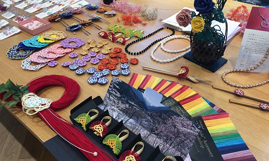 ワークショップの商品展示